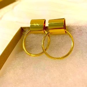 Gold hoop earrings